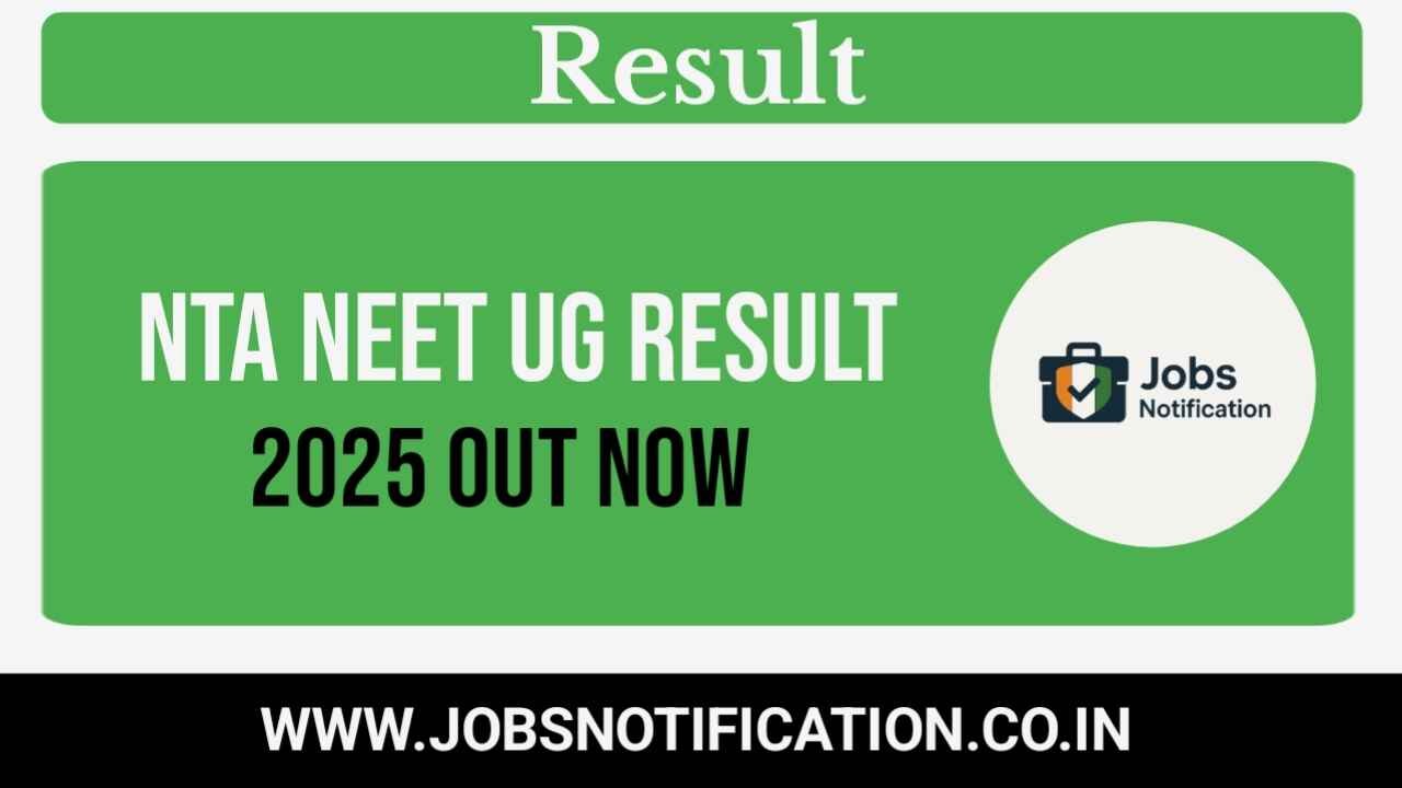NTA NEET UG Entrance Exam Result 2025 Out – Download Scorecard and Rank List PDF