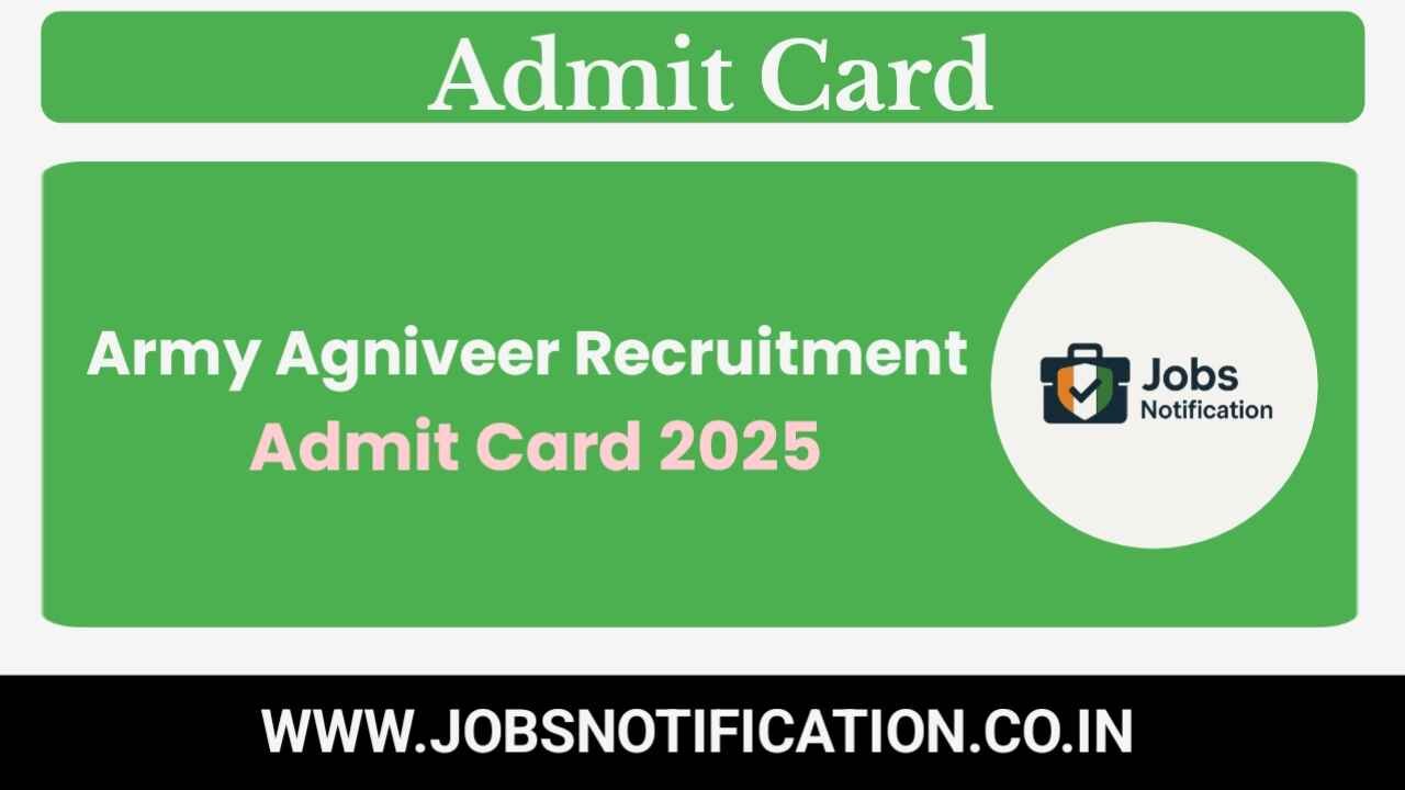 Army Agniveer Recruitment Admit Card 2025 Out – Region-Wise Download Link, Exam Date & Rally Details