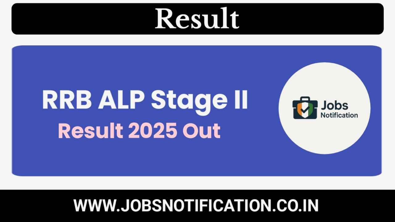 RRB ALP Stage II Result 2025 Declared – Download Score Card and Cutoff PDF Zone Wise