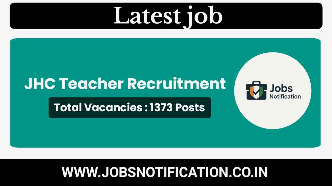 JSSC Acharya Teacher Vacancy 2025 Notification – Apply Online for 1373 Posts