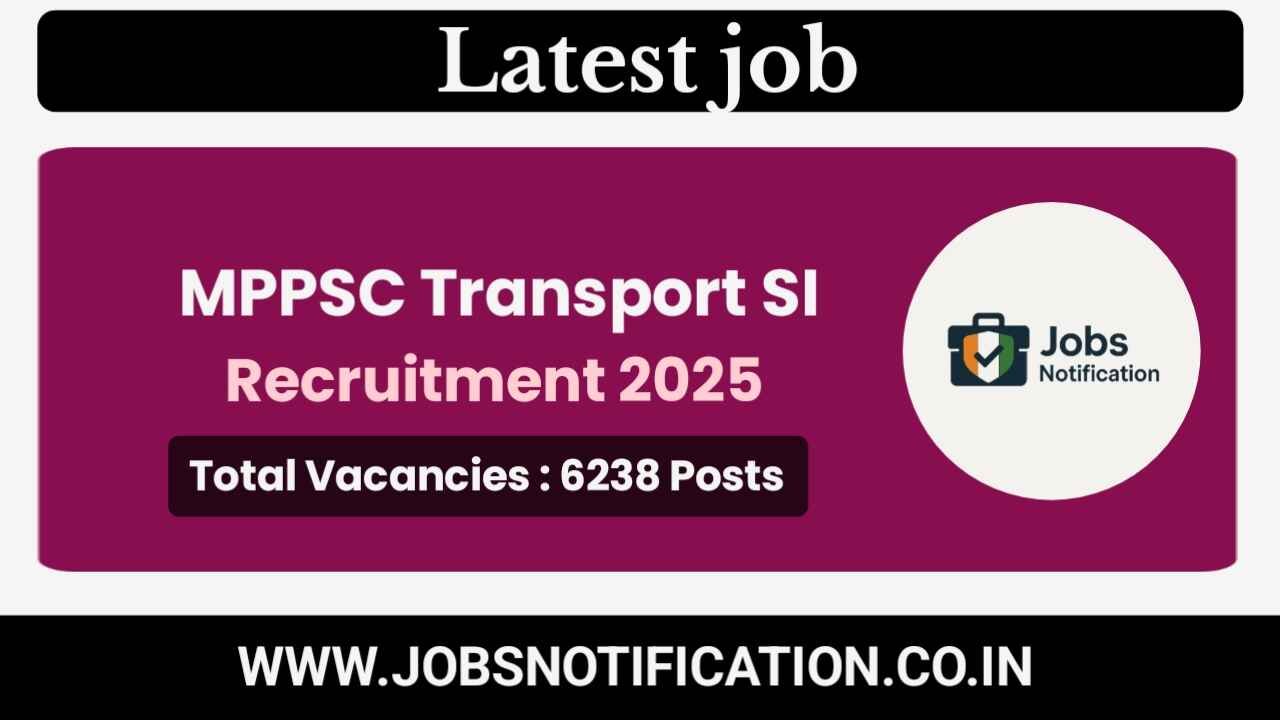 MPPSC Transport Sub Inspector Recruitment 2025 notification with 35 vacancies