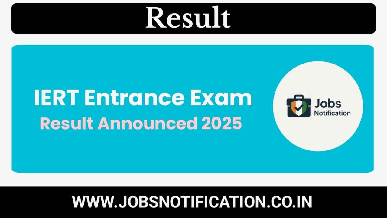 Students checking IERT Entrance Exam Result 2025 on official website