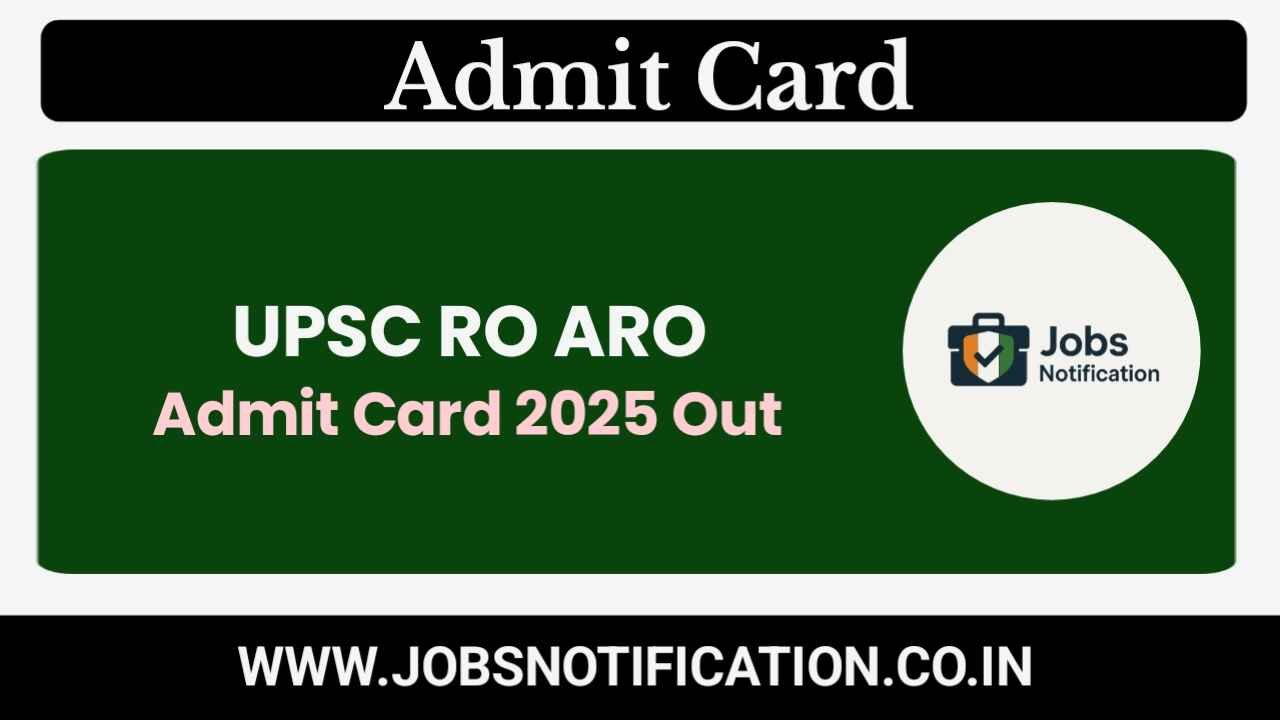 Download UPPSC RO ARO Admit Card 2025 – Check Exam City and Date