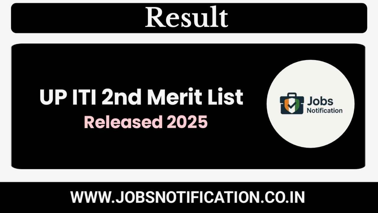 Download UP ITI Second Merit List 2025 PDF from SCVT UP official website