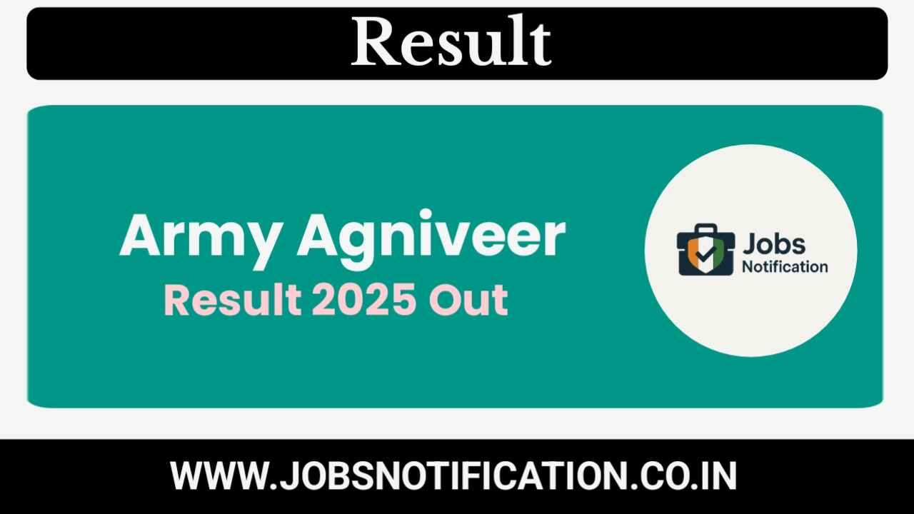 Army Agniveer Result 2025 Out – View Zone Wise Merit List and Cutoff Marks